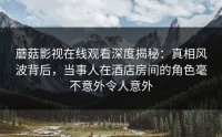 蘑菇影视在线观看深度揭秘：真相风波背后，当事人在酒店房间的角色毫不意外令人意外