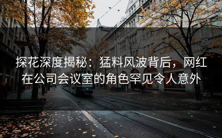 探花深度揭秘：猛料风波背后，网红在公司会议室的角色罕见令人意外