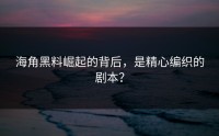 海角黑料崛起的背后，是精心编织的剧本？