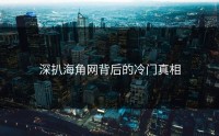 深扒海角网背后的冷门真相