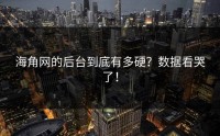 海角网的后台到底有多硬？数据看哭了！