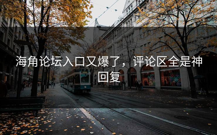 海角论坛入口又爆了，评论区全是神回复