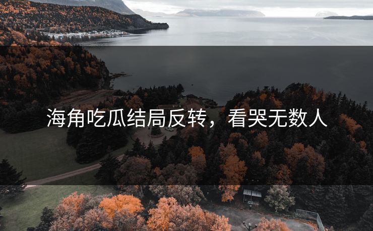 海角吃瓜结局反转，看哭无数人