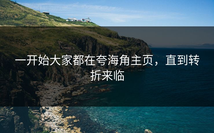 一开始大家都在夸海角主页，直到转折来临